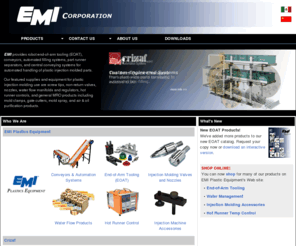 emi-corporation.net: EMIcorp.com | EOAT, Conveyors, Plastic Molding Equipment & Supplies, Crizaf, Gimatic
Supplying the plastics industry with automation systems and maintenance equipment for more than 40 years.