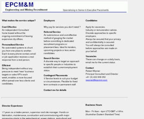 epcmm.com: EPCM&M Engineering & Mining Recruitment Homepage
