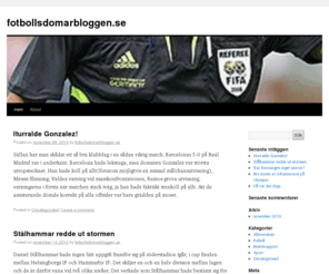 fotbollsdomarbloggen.com: fotbollsdomarbloggen.se
blogg om fotbollsdomare