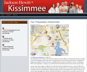 kissimmeetaxpreparation.com: Tax Preparation Kissimmee
Jackson Hewitt of Kissimmee, Florida Offers Quick, Professional, and Accurate Income Tax Return Preparation Services for Kissimmee, Florida