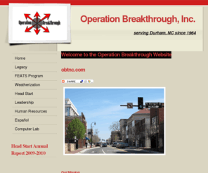 obtnc.com: Home - Operation Breakthrough, Inc.
We are a non-profit, community service agency serving the low income population of Durham, NC.