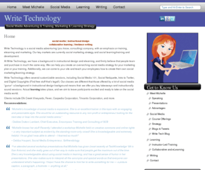 writetechnology.net: Write Technology
Social Media Adventuring, Consulting, Instructional Design, Informal Learning, eLearning, Freelance writing