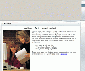 documentretentionservices.com: Document Retention Services - Welcome
Document Retention Services, Inc. - Imaging Services to help your company with a record storage solution that works in your environment.