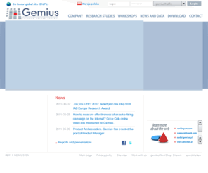 gemiusaudience.com: The leader in online research :: Gemius SA
The leader in online research