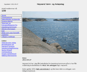 hoysand.org: Høysand Vann- og Avløpslag
