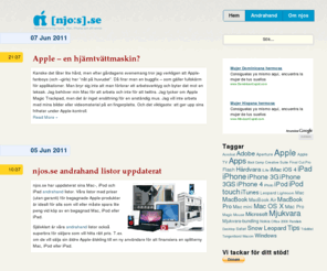 njos.se: njos.se | Nyheterna kring Apple, Mac, iPhone och allt annat
njos.se | Nyheterna kring Apple, Mac, iPhone och allt annat