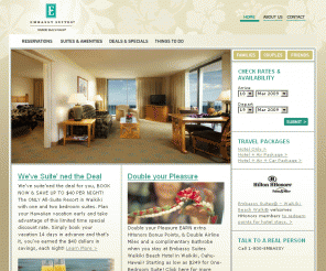 embassysuiteswaikiki.com: 
	Honolulu Hotel - Waikiki Hotel - Embassy Suites Waikiki Beach Resort in Oahu

Plan your next Hawaiian getaway at the Embassy Suites Waikiki Beach Resort Hotel.  Coming to Oahu, Hawaii? Looking for Honolulu Hotels?  Book an ocean view room at the Embassy Suites Waikiki Hotel. 