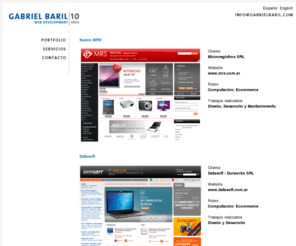 gabrielbaril.com: Gabriel Baril Website Development
