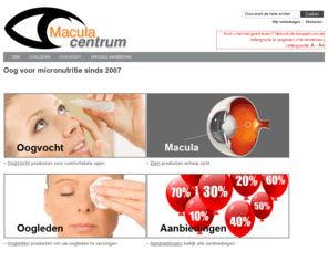 refracti.com: Maculacentrum
Maculacentrum is sinds 2007 uw leverancier voor oogvoeding en vraagbaak voor oogzorg.