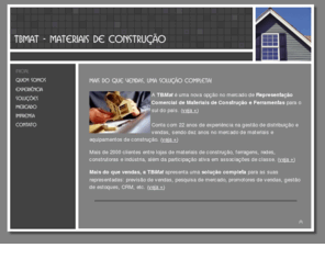 tbmat.com: TBMat - Representação Comercial de Materiais de Construção e Ferramentas
TBMat - Representação Comercial de Materiais de Construção e Ferramentas