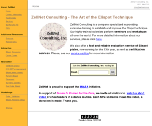 zellnet.com: Zellnet Consulting - The Art of the Elispot Technique
ZellNet - The art of the Elispot technique.
ZellNet Consulting provides  Elispot evaluation service and comprehensive training and solutions for the performance of  Elispot assays.