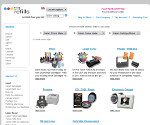 123refills.co.uk: Inkjet Cartridges, Ink Refills, Printer Ink Jet Toner Cartridge Refill Kits, Bulk Inks
Ink Refills - Bulk Ink, inkjet cartridge and laser toner refill kits for all printer cartridges