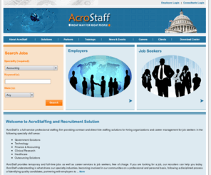 acrostaff.com: Welcome to official website of AcroStaff Inc.
AcroStaff is an EEO/AA employer.