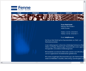 fenne-metall.com: Fenne Stahl GmbH
Bewehrung, Bewehrungen, Bewehrungskörbe, Bewehrungselemente, Abstandshalter, Unterstützungskörbe, Verzugmatten, Verbundmatten, Stahlmatten, Lagermatten, Betonstahlmatten, Betonstahlmatten in Ringen, Betonstahlmatten in Stäben, Systemmatten, Bügelverbundmatten, Flachhakenverbundmatte, Ankersystem , Stahlringe, Stahlstäbe, Draht, Drähte, Drahtgitter, Drahterzeugnisse, Drähte in Ringen, Drähte in Stangen, Eisenprodukte, Metallprodukte, Stahlprodukte, Stahlnebenprodukte, Dorsten