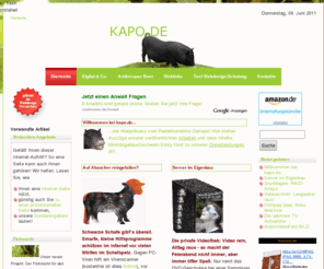 kapo.de: Willkommen bei kapo.de! Kaltschmidt & Poschmann GbR
www.kapo.de. Dakapo Redaktionsbüro & Services. Text, Webseitengestaltung und Schulung!