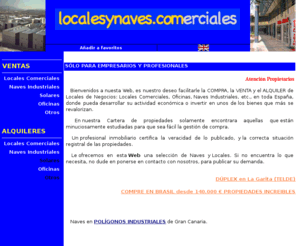 localesynaves.com: Immobilien Büro. Kanarischen Inseln. Spanien
Inmobiliarias en Canarias, España. Real estate: canary