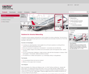 canaerospace-solutions.com: Vector: Software + Services for Automotive Engineering
Software and engineering services for the networking of electronic systems in the automobile and related industries (CAN, CANopen, J1939, LIN, FlexRay, etc.).