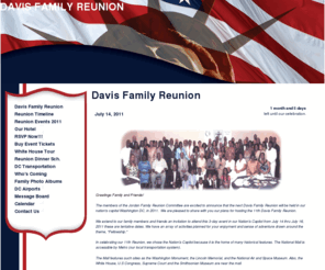 davis-family-reunion.com: DAVIS FAMILY REUNION
Web site built using celebrate.myevent.com, 