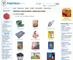 deskove-hry.eu: Deskové hry | Pablíčkův web a deskové hry
Deskové hry, Pablíčkův web. Pravidla her, podklady pro výrobu, rady a návody.