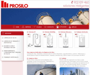 puliziasilos.com: Limpieza Silos
Limpieza silos ofrece soluciones personalizadas para garantizar el buen funcionamiento, higienización y Mantenimiento de sus Instalaciones. Desinfección, Desinsectación, limpieza, mantenimiento y conservación de silos, tanques, depósitos y tolvas.