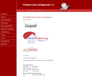 zeitspende.info: Förderverein Zeitspende | Herzlich Willkommen
Herzlich Willkommen beim Förderverein Zeitspende e.V. 