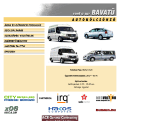 bavatu.hu: rent a car :: bavatu :: autókölcsönző ::
