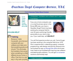 boveyangel.net: Guardian Angel Computer Service, LLC
Guardian Angel Computer Service, LLC - things are looking up!