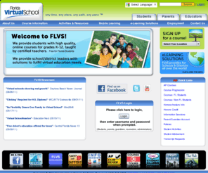 flvsgs.net: Online High School | Online Middle School | Grades K-12 | Florida Virtual School
Florida Virtual School is an accredited, public, online e-learning school serving students in grades K-12 all over the world.