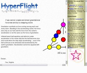 hyperflight.com: HyperFlight Portal Entry. Create and vector gravitational force
   in the context of the conservation of energy...
Cosmic and atomic organization has foundation in geometry, which forms dimensions of independence, the duality and self-organization