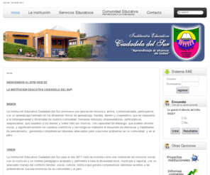 ieciudadeladelsur.edu.co: La Institución
Joomla! - el motor de portales dinámicos y sistema de administración de contenidos