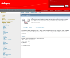 logix.asia: Logix
Logix positioners are synonymous with innovation, quality and performance. Whether it is mounted on one of the world-renowned heritage brand valves from Flowserve, or any other OEM valve/actuator positioner, when you select a Logix positioner, Flowserve expertise is included.