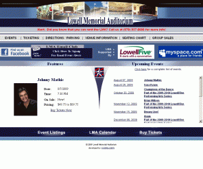 Lowell Memorial Auditorium Seating Chart What a beautiful set up we have for tonight’s @theresacaputo performance at the Lowell Memorial Auditorium. Don’t have your tickets yet? Not to worry, stop by our Box Office tonight and grab yourself a pair! The show starts at , see you there!.