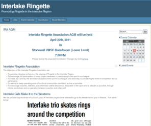 stonewallringette.com: Interlake Ringette Association
Welcome to the Interlake Ringette Association (IRA) Website.  Our goal is promoting Ringette in the Interlake region and supporting the clubs under our association. The Interlake region borders north of the city of Winnipeg, Manitoba, Canada.