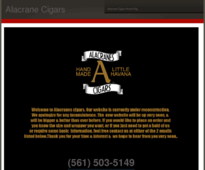 alacranescigars.com: Alacrane Cigars Home Page
Alacrane Cigars Home Page