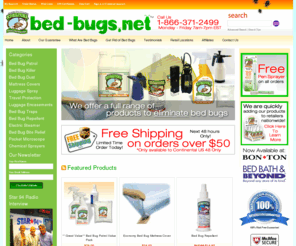 bed-bugs.net: Kill Bed Bugs |  Bed Bug Killer | Bugs In Bed | Bed Bug Dust | Bed Bug Traps | Bed Bug Patrol
Kill Bed Bugs with our full line of naturally effective bed bug killing products