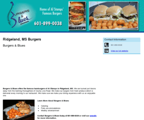 burgersbluesofjackson.com: Burgers Ridgeland, MS - Burgers & Blues 601-899-0038
Burgers & Blues provides Burgers services to Ridgeland, MS. Call 601-899-0038 for more information.