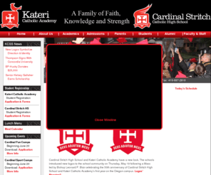 katerischools.org: Kateri Catholic School System
Kateri Catholic School System, the Toledo area's only comprehensive pre-kindergarten through grade 12 Catholic school system! Our system is comprised of Cardinal Stritch High School and Kateri Catholic Academy.