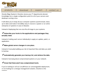 gravityedge.com: Commoditize your server deployments.
Gravity Edge Systems