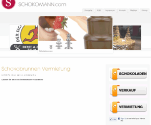 schokomann.com: Schokobrunnen - SCHOKOMANN MACHT GLÜCKLICH
Mieten Sie sich einen Schokobrunnen für Ihre Party. Schokobrunnen & Champagnerbrunnenvermietung in ganz Österreich & Bayern