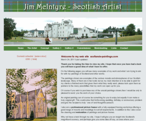 scotlands-paintings.com: Jim McIntyre, Scottish Artist and Painter based in Pitlochry, Scotland.
Watercolour, landscape artist located in Pitlochry, Perthshire, Scotland.  Professional painter and artist specializing in landscapes,town and village scenes,steam trains,birds and animals 