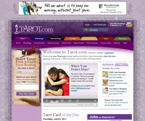 tarotgames.com: Tarot, Astrology, I-Ching, Numerology, Feng Shui and Psychics: Tarot.com
Tarot.com provides personalized online Tarot readings, daily horoscopes, I Ching, Numerology, Feng Shui and Psychic readings.