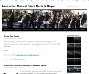 bandadeguadahortuna.com: Asociación Musical Santa María la mayor
Asociación Musical Santa María la mayor (Gudahortuna, Granada). Aquí podas encontrar toda nuestra información así como contenidos multimedia.