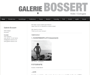 galerie-bossert.com: Galerie HEINZ BOSSERT Fine Arts Projects - G A L E R I E  |  B O S S E R T
Curating Consulting Coaching HEINZ BOSSERT Fine Arts Projects