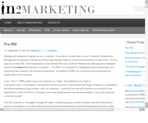 in2-marketing.com: In2-Marketing
Insights into marketing with focus on digital media. Introduces new marketing models and thinking