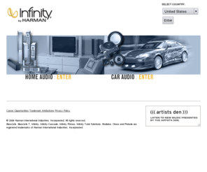 infinitysystems.com: Infinity Home and Car Audio, Theater Systems, Speakers, Stereo, Electronics, 
			Surround Sound Systems
Infinity - High Performance speakers for home and car audio, home theater, surround sound, and car speakers