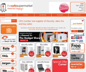 safesupermarket.com: Safes | Security Safes | Electronic Safes | Fire | Data | Office | Security Lockers
The Safe Supermarket - The UK safes company with local delivery. Shop online for security safes by Phoenix safes, Sentry Safes, Chubb Safes and many more with a full range of data safes, electronic safes, fire safes, office safes, key safes, deposit safes for the office, workplace and home. Buy your safes online