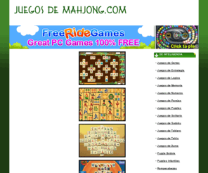 juegosdemahjong.com: Juegos de Mahjong.com - Jugar al Mah Jong Online - Mahjongg
Jugar a juegos de basados en MahJong gratis online. Yea Hoo! Juegos de mahjongg en juegosdemahjong.com!