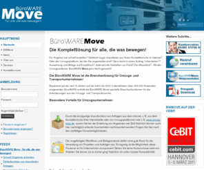 bwmove.de: BüroWARE Move - für alle, die was bewegen!
BüroWARE Move - Die flexible Komplettlösung für Umzugsunternehmen