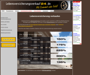 lebensversicherungsverkauf24.de: Lebensversicherung verkaufen
Lebensversicherung verkaufen mit bis zu 300% des Rückkaufswertes