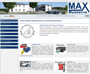 schilder-beschriftungen.com: Max Systems GmbH - Ihr Partner für Kennzeichnung und Sicherheit
